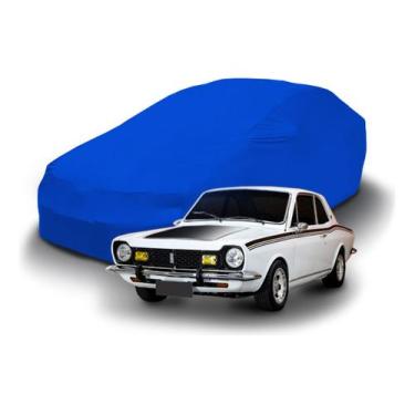 Imagem de Capa Para Cobrir Carros Sedã Azul Royal Com Elástico Tecido - Lobo set