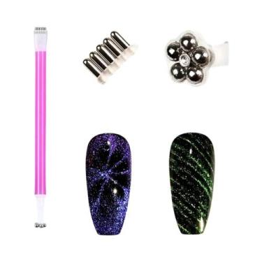 Imagem de Caneta Magnética 3D para Nail Art - Ponta Dupla para Esmalte em Gel UV