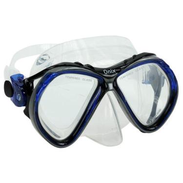 Imagem de Mascara Óculos Onix Fun Dive - Mergulho Pesca Sub, Transp, Azul