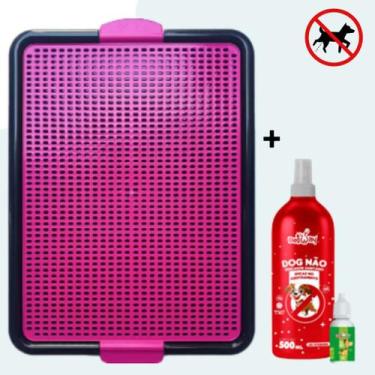 Imagem de Kit Sanitário Canino Pet + Educador Pet Xixi Sim Pode Xixi Não Pode Ca