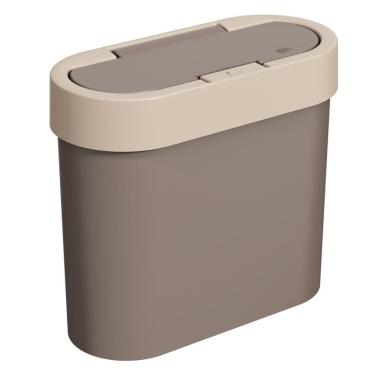 Imagem de Lixeira Coza Automática Flat 17003/0334 Em Polipropileno 2,8 L Cinza