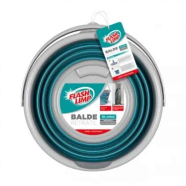 Imagem de Balde Retratil 10lt Verde Esmeralda Ref.3505