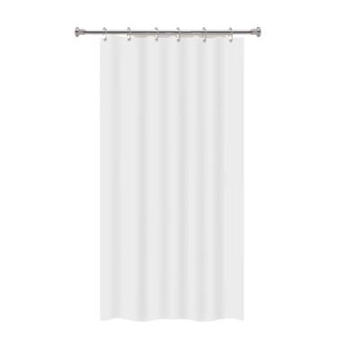 Imagem de "Cortina Para Box Vinil Branca Impermeável Antimofo e Antiácaro, 1,38x1,98m, Com Ilhós, Material Resistente e Higienizável - Não acompanha Varão"