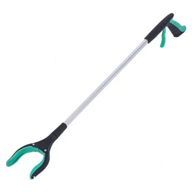 Imagem de Pegador de Objetos com Ímã na ponta – 83 cm, Cabeça Giratória 360°, Ergonômico e Leve, Ideal para Idosos e Coleta de Objetos em Locais de Difícil Acesso - Verde