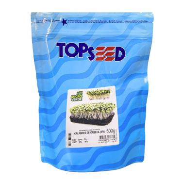 Imagem de Sementes Microverde Brocolis Calabres Cabeça (500g) TOPSEED