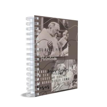 Imagem de Caderno Universitário Padre Pio, Tamanho Universitário, Doce Sonho