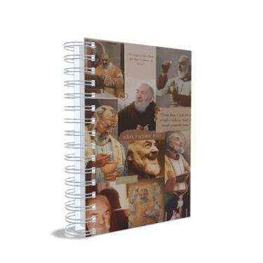 Imagem de Caderno Católico Padre Pio, Tamanho Universitário, Doce Sonho