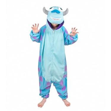 Imagem de NAITOKE Fantasia infantil de Halloween de animal, Azul, roxo, 10 Anos