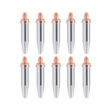 Imagem de Kit 10 Pçs Bico Corte 1502 Acetileno para Maçarico N 02-12 - OMEGA, 8