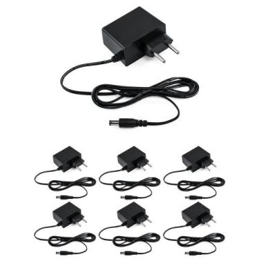 Imagem de Kit 7 Fontes de Alimentação 12V 1A AC/DC EF 1201 L Intelbras