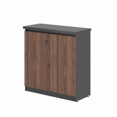 Imagem de Balcao Baixo 2 Portas Amelia Noce Preto