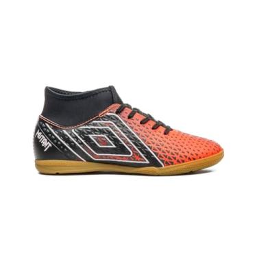 Imagem de Chuteira Futsal Umbro Mutant Jr Coral/preto/branco U07fb00219-012 35
