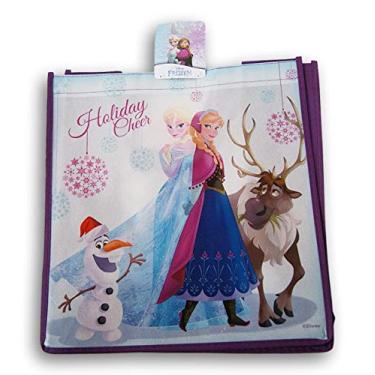 Imagem de Sacola reutilizável Christmas Frozen Elsa & Anna - Férias de inverno 33,5 cm