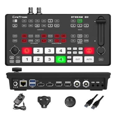 Imagem de CINETREAK Mixer De Vídeo Stream Sh 2Hdmi E 2Sdi Com Controle Ptz Função Down&Up Ndi Atualizável