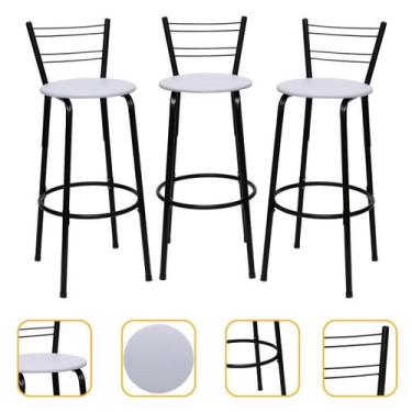 Imagem de Kit 3 Banquetas Itagold Florida Top Alta Cozinha Americana Balcão Itag