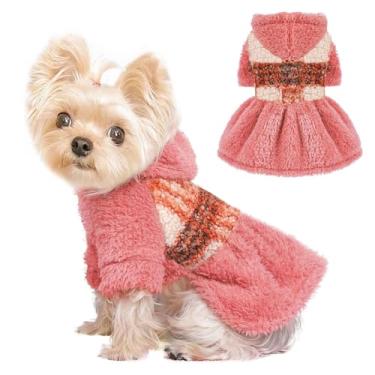Imagem de Moletom com capuz para cães, roupas de inverno para cães pequenos, meninos, meninas, para cães, para clima frio, para cães, outono e inverno, suéter para chihuahua Yorkie