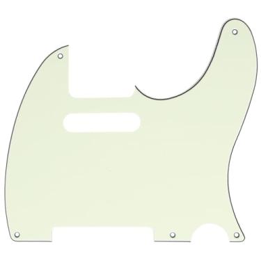 Imagem de Musiclily 5 Furos Escudo Tele Pickguard para Guitarra Fender EUA/Mexicana Telecaster Standard Estilo Moderno, 3 Camadas Marfim