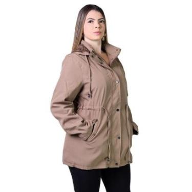 Imagem de Jaqueta Parka Feminina Facinelli 690123 Bege-Feminino