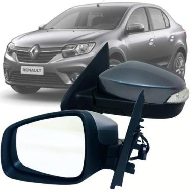 Imagem de Retrovisor lateral Esquerdo motorista Renault Sandero Logan 2014 2016 