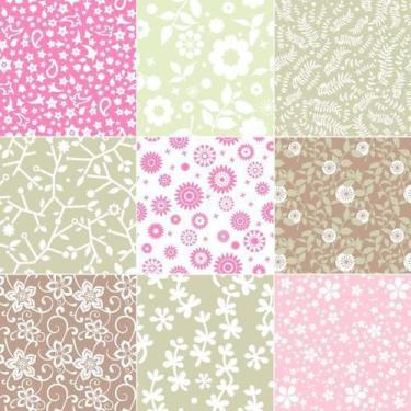 Imagem de Papel de Parede Adesivo Azulejo Floral 231129772 0,58x2,50M - Adesivo 