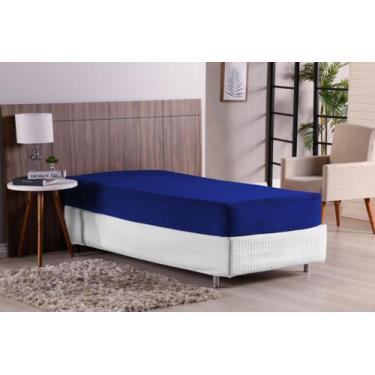 Imagem de Lençol Solteiro Com Elástico Para Cama Box Plush Mantinha Macio Avulso