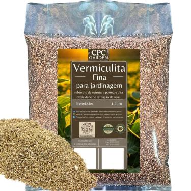 Imagem de vermiculita expandida fina premium para substrato CPC Garden (3 Litros)