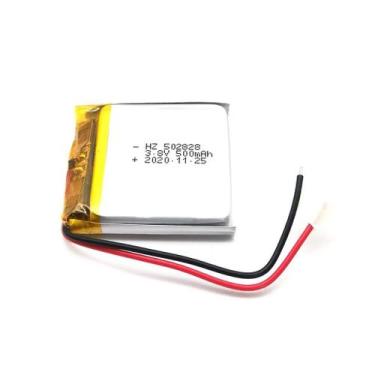 Imagem de Bateria nova 502828 com 500mah 5mmx28mmx28mm 3,7V 2 fios - bgb