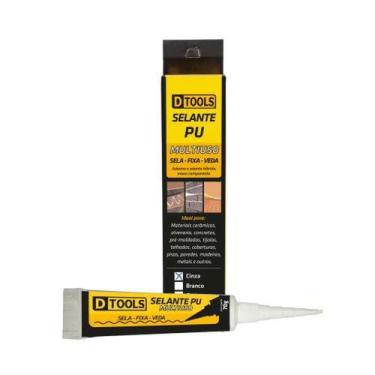 Imagem de Selante PU Multiuso Cinza - 70g - Ideal para Vedação e Acabamentos em 