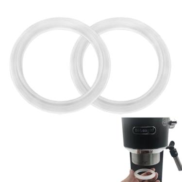 Imagem de Anel de vapor de silicone para máquina de café Delonghi EC680 EC685, junta de vedação de cabeça de grupo de substituição para Delonghi EC820 EC850 (branco)