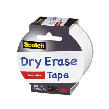 Imagem de Fita adesiva Scotch 1905R-DE-WHT, apagável a seco, branca, 4,5 cm x 5 jardas