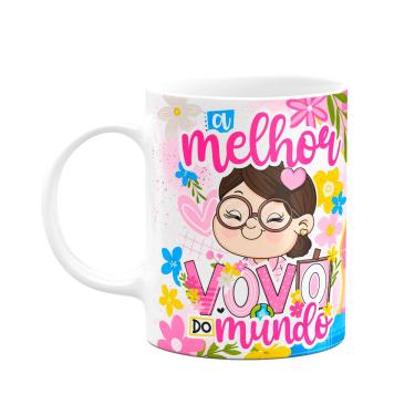 Imagem de Caneca dos Avós Cartoon - A melhor vovó do mundo - M3