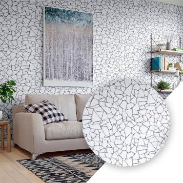 Imagem de Kit 10 Papel De Parede Adesivo Pvc Ladrilho Mosaico 5 Metros