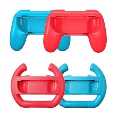 Imagem de Kit Par De Volante E Par De Grip P Joy Con Nintendo Switch - Dobe