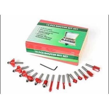 Imagem de Fresas Para Madeira Com 15 Peças 6mm - Sa, Songle, Nakazaki ou Siga it