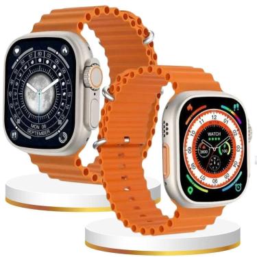 Imagem de Relogio Smartwatch Inteligente S9 Laranja - Khostar