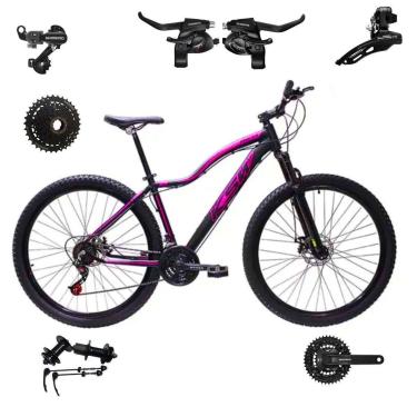 Imagem de Bicicleta Ksw Mwza 29 Feminina 24 Marchas Index  SHIMANO CUBO CATRACA K7-Feminino