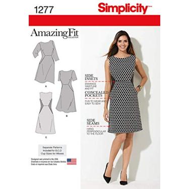 Imagem de Simplicity 1277 Amazing Fit Collection Vestido feminino padrão de costura, tamanhos 20W-28W