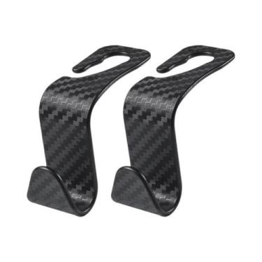 Imagem de Gancho Traseiro Universal De Fibra De Carbono Para Assento De Carro, 2