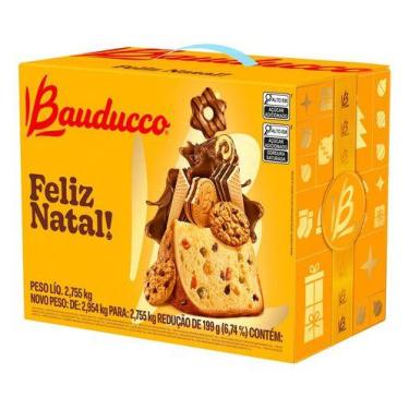 Imagem de Cesta De Natal Bauducco Grande Caixa 2,755kg 19 Itens - Higipack