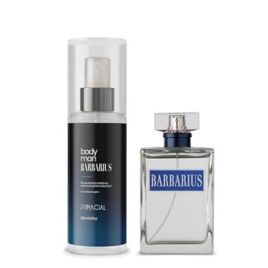 Imagem de Kit Barbarius Body Splash 200ml e Perfume 100ml by Primacial