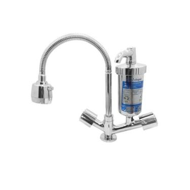 Imagem de Torneira Filtro Tubo Gourmet Com Copo Abs C40 Mesa 1/4 - Bognar