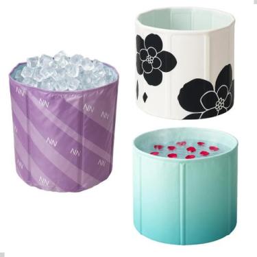 Imagem de Banheira Redonda Dobrável para Adultos e Crianças, Banheira Portátil, 