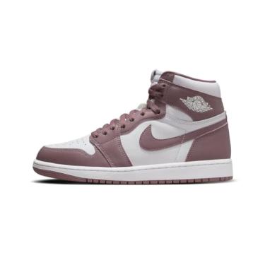 Imagem de Nike Tênis masculino Air Jordan 1 Retro High OG, Branco/Sky J Mauve/Branco, 45