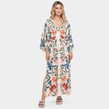 Imagem de Vestido Farm Midi Sonho Real, Bege, G