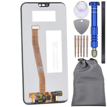 Imagem de Tela digitalizadora sensível ao toque IPS LCD para Huawei P20 Lite preta