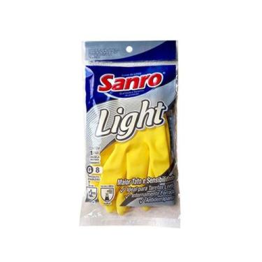 Imagem de Luva sanro light amarela (m) par 282970402