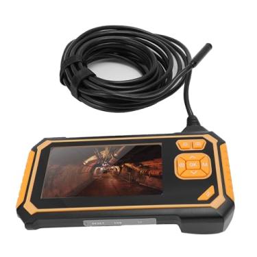 Imagem de Eujgoov Câmera de Inspeção Câmera de Endoscópio + Tela LCD de 4,3 Polegadas 1080p HD + Lente única + 8 Luzes LED IP67 para Carro Home HVAC Manutenção (5m / 16,4ft)