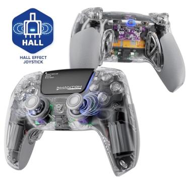 Imagem de HEXGAMING PHANTOM Pro Controller with 4 Remappable Buttons, 6 Remapping Profiles, 8 Interchangeable Analog Stick, and Adjustable Triggers Compatible with ps5, PC, Mobile - Hall Effect Explorer Edition