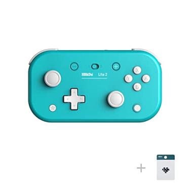 Imagem de 8Bitdo Lite 2 Bluetooth Controller with Motion Controls, Linear Motors Vibration, Joysticks, Triggers and D-pad, Wireless Gamepad for Switch, Android & Raspberry Pi (Turquoise)