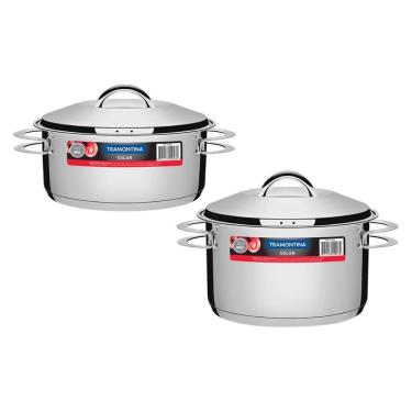 Imagem de Jogo De Panelas Solar 2 Peças Inox Pit 1, 2 - Tramontina
